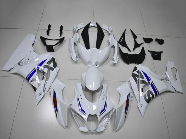 White Blue 2017-2025 Suzuki GSXR 1000 Motorcycle Fairings
