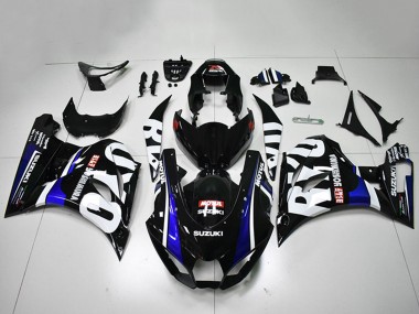 Black White Blue Motul 2017-2024 Suzuki GSXR 1000 Motorcycle Fairings