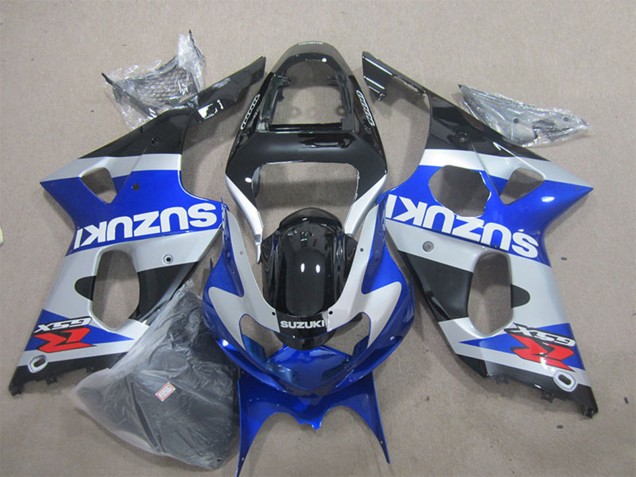 Blue Silver Black Red White Decal 2000-2002 Suzuki GSXR 1000 Motorcycle Fairings
