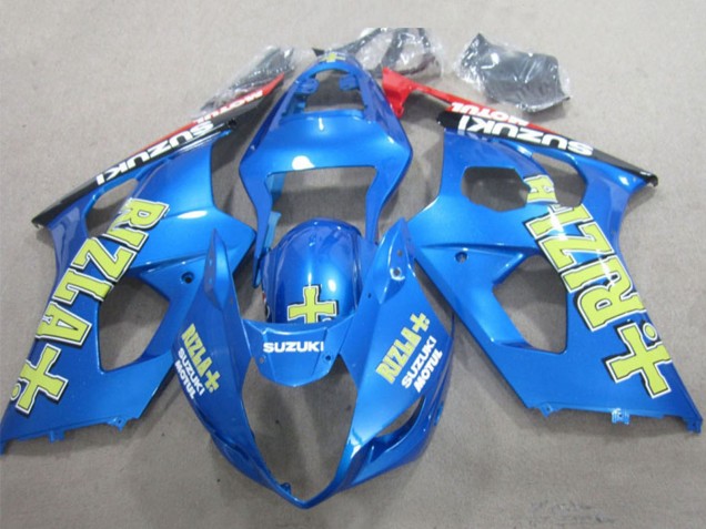 Blue Yellow Black Rizla 2003-2004 Suzuki GSXR 1000 Motorcycle Fairings