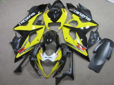Yellow Black White Red 2005-2006 Suzuki GSXR 1000 Motorcycle Fairings