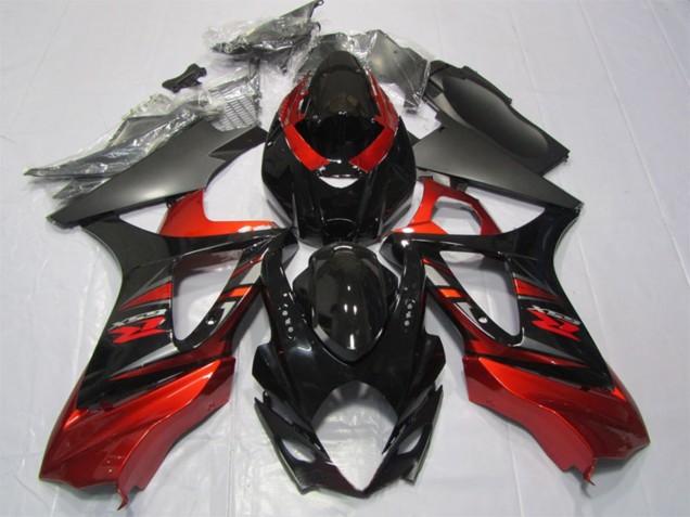 Red Glossy Black 2007-2008 Suzuki GSXR 1000 Motorcycle Fairing Kits