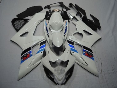 White Blue Red 2007-2008 Suzuki GSXR 1000 Motorcycle Fairing Kits