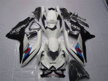 White Blue Black Red 2007-2008 Suzuki GSXR 1000 Motorcycle Fairing Kits