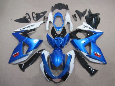 White Blue Black 2009-2016 Suzuki GSXR 1000 Motorcycle Fairings Kits
