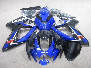 Blue White Glossy Black Red 2006-2007 Suzuki GSXR 600 Motorcycle Fairing