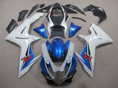 White Blue Black Red 2011-2024 Suzuki GSXR 600 Motorcycle Fairings