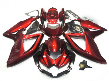 Glossy Red 2008-2010 Suzuki GSXR 750 Motorcycle Fairings