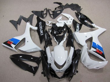 White Blue Black 2009-2016 Suzuki GSXR 1000 Motorcycle Plastics