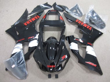 Glossy Black White Red Decals 1998-1999 Yamaha YZF R1 Motorcycle Fairings