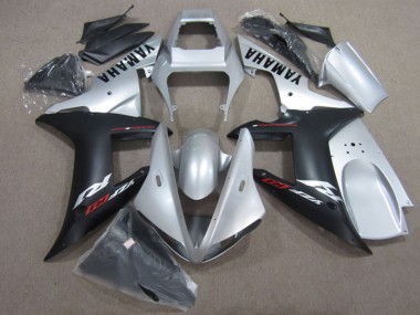 Silver Matte Black 2002-2003 Yamaha YZF R1 Motorcycle Fairing Kits