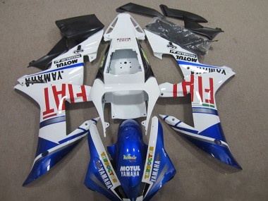 White Blue Red Fiat Motul 2004-2006 Yamaha YZF R1 Motorcycle Fairings