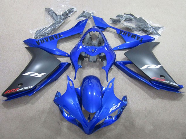 Blue Matte Black 2007-2008 Yamaha YZF R1 Motorcycle Fairings