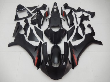 Matte Black Red 2015-2019 Yamaha YZF R1 Motorcycle Fairings