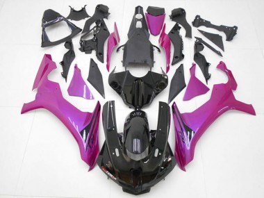 Glossy Black Pink 2015-2019 Yamaha YZF R1 Motorcycle Fairings