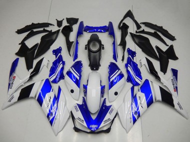 White Blue Black Yamalube ENEOS 2015-2018 Yamaha YZF R3 Motorcycle Fairings