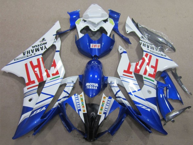 White Blue Red Motul Fiat 2008-2016 Yamaha YZF R6 Motorcycle Fairings