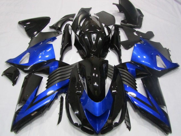 Black Blue 06-11 ZX14R ZZR1400 Motorcycle Fairings Black Blue 06-11 ZX14R ZZR1400 Motorcycle Fairings