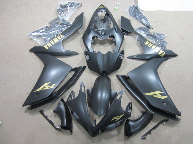 Black Gold Decal 07-08 YZF R1 Motorcycle Fairings Black Gold Decal 07-08 YZF R1 Motorcycle Fairings