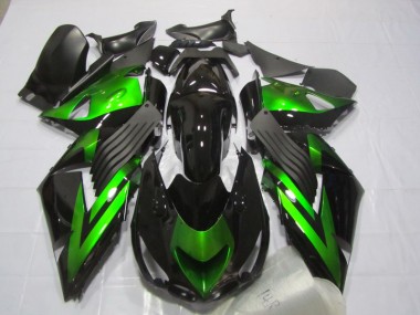 Black Green 06-11 ZX14R ZZR1400 Motorcycle Fairings