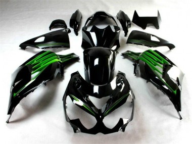 Black Green 12-21 ZX14R ZZR1400 Motorcycle Fairings