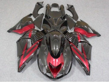 Black Red 06-11 ZX14R ZZR1400 Motorcycle Fairing