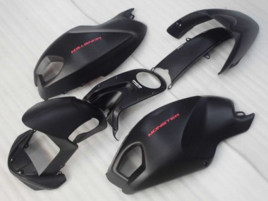 Black Red Monster 08-12 Ducati Monster 696 Motorcycle Fairings