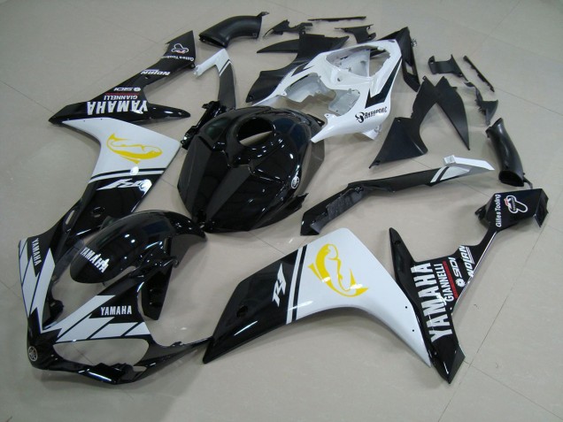 Black White Dolphin 07-08 YZF R1 Motorcycle Fairings Black White Dolphin 07-08 YZF R1 Motorcycle Fairings
