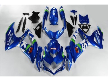 Blue White Green 08-10 GSXR 600/750 Motorcycle Fairings