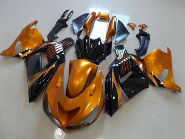Brown and Black No Sticker 06-11 ZX14R ZZR1400 Motorcycle Fairings