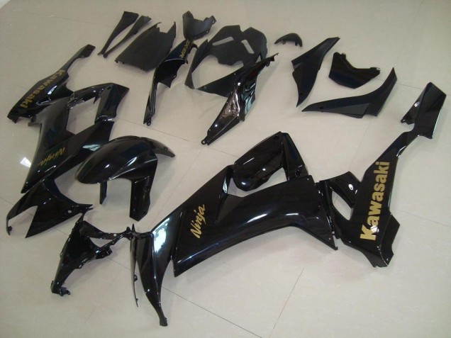 Glossy Black with Gold Sticker 08-10 ZX10R Motorcycle Fairings Glossy Black with Gold Sticker 08-10 ZX10R Motorcycle Fairings