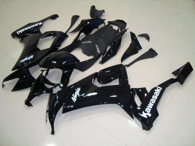 Glossy Black with White Sticker 08-10 ZX10R Motorcycle Fairings Glossy Black with White Sticker 08-10 ZX10R Motorcycle Fairings