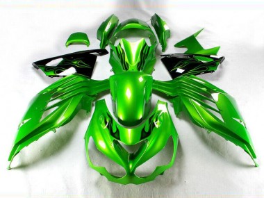 Green Black 12-21 ZX14R ZZR1400 Motorcycle Fairings