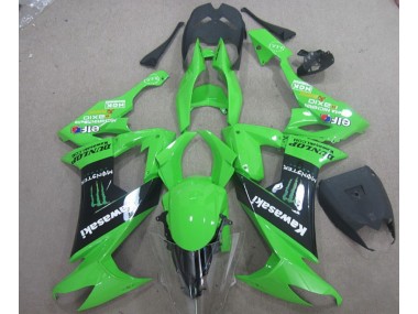Green Black Monster 08-10 ZX10R Motorcycle Fairings