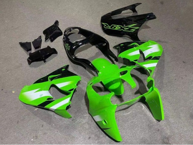 Green Glossy Black 00-01 ZX9R Motorcycle Fairings Green Glossy Black 00-01 ZX9R Motorcycle Fairings