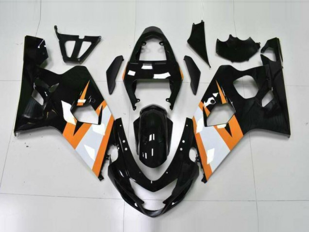 Orange Black 04-05 GSXR 600/750 Motorcycle Fairings Orange Black 04-05 GSXR 600/750 Motorcycle Fairings