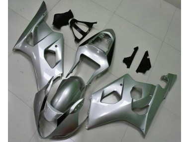 Silver 03-04 GSXR 1000 Motorcycle Fairing Kits