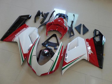 White Red 07-14 Ducati 848 1098 1198 Motorcycle Fairings