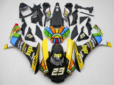 Yellow Black 23 15-19 YZF R1 Motorcycle Fairings