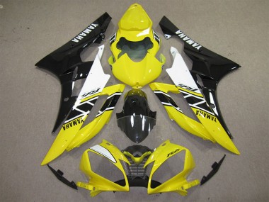 Yellow Black Decal 06-07 YZF R6 Motorcycle Fairings